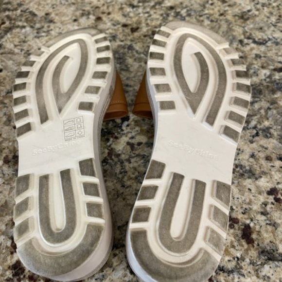 Tan See By Cole Platform Slide Sandal, size 8, Excellent Condition - Picture 5 of 7